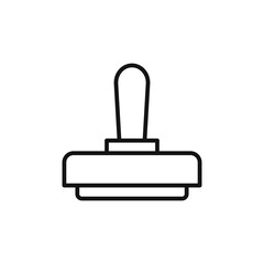 Fototapeta premium Rubber Stamp logo sign vector outline