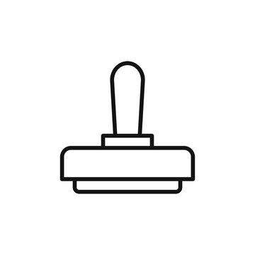 recommend clip art: Rubber Stamp logo sign vector outline