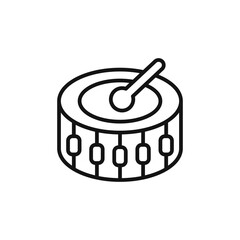 Snare Drum logo sign vector outline
