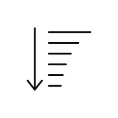 Sort logo sign vector outline