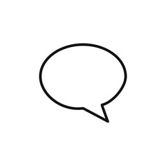 Speech Bubble logo sign vector outline