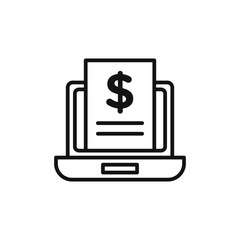 Subscription Model logo sign vector outline