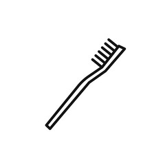 tooth brush logo sign vector outline