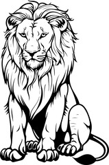 Lion clipart desing illustration