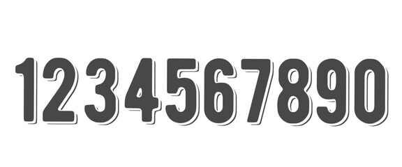 Number icon, simple line doodle type, alphabet scribble outline design. Minimal black contour draw marker. School letter sketch isolated on white background. Cartoon education vector illustration