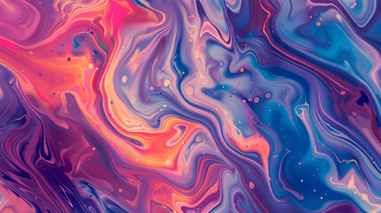 abstract background with a psychedelic pattern in pink and turquoise,Abstract background of acrylic paint in blue and orange tones. Liquid marble texture,Abstract oil painted background
