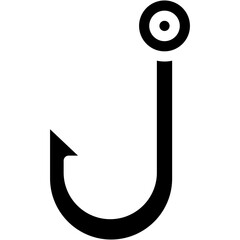 Vector Icon Hook, Fish Hook, Fishing, Fishing Equipment, Fishing Hook, Fishing Baits