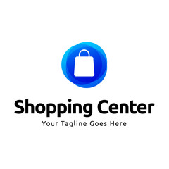 Shopping store logo design vector