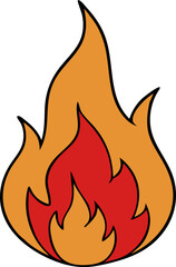 fire flame svg illustration