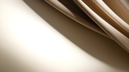 Obraz premium Close up of Sunlight and Shadows on khaki Drapery