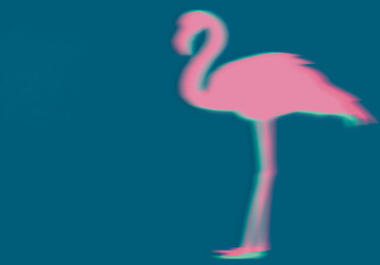 Neon Flamingo - Lebendige und Moderne Kunst