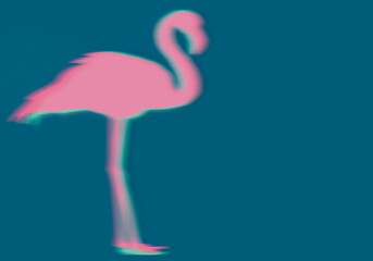 Neon Flamingo - Lebendige und Moderne Kunst