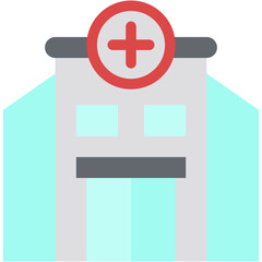 Vector Icon Hospital, Hospitals, Clinic, Building, Hospital Building