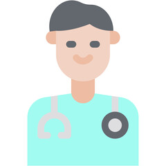 Vector Icon Doctor, User, Avatar, Profession And Job, Healthcare And Medical