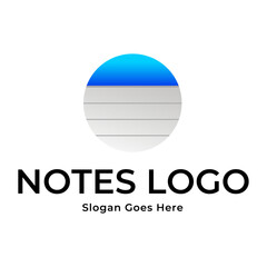notepad vector, icon or logo sign symbol illustration