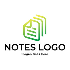 notepad vector, icon or logo sign symbol illustration
