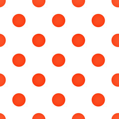 Polka dot simple seamless pattern background. Trendy round dot tile, repeat spot for textile