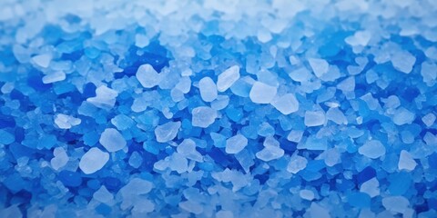 Close-Up of Blue Salt Crystals