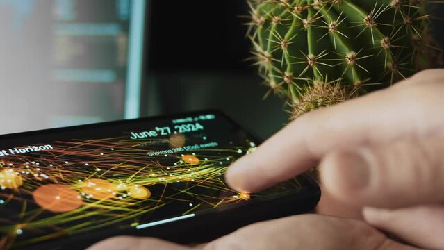 Studying real-time map of worldwide ransomware and cyber attacks on mobile phone