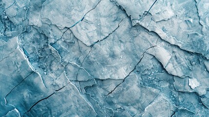 Obraz premium Cracked Blue Surface Texture