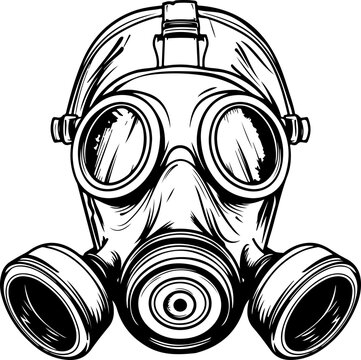 recommend clip art: Hand drawn gas mask clipart design illustration