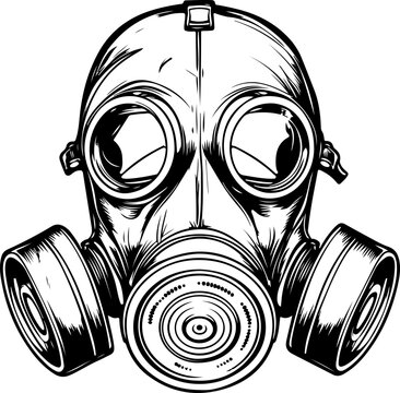 recommend clip art: Hand drawn gas mask clipart design illustration