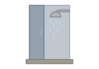 Ducha moderna de una casa