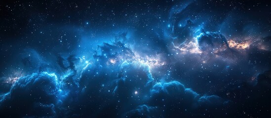 Fototapeta premium Beautiful night sky background