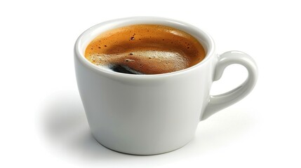 Espresso Coffee in White Cup