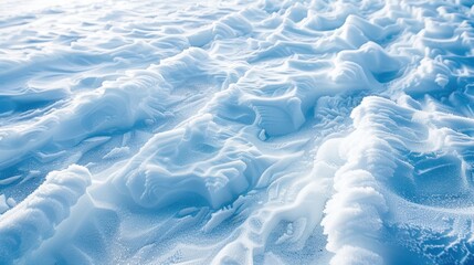 Fototapeta premium Windswept Snowdrifts: A Textured Landscape