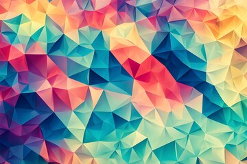 Fototapeta premium abstract colorful low poly geometric background
