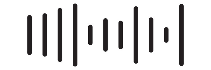 Line wave music sound one noise audio frequency icon signal podcast radio soundwave waveform volume art hand. Acoustic line music logo recording voice wave doodle sketch abstract