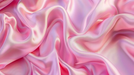 Fototapeta premium Pink silk material texture, colored print texture, texture for clothing materials