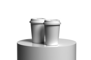 3D rendering cup and mug for the best presentation of your product mockups
