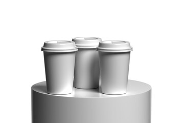 3D rendering cup and mug for the best presentation of your product mockups