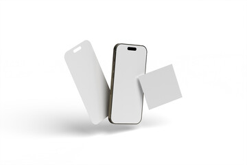 3D rendering I PHONE SOCIAL MEDIA for the best presentation of your product mockups