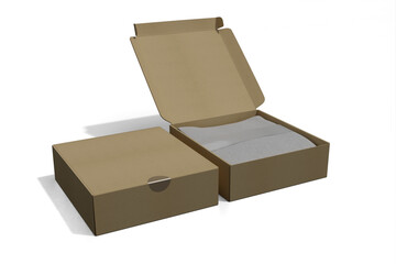3D rendering Box  for the best presentation of your product mockups