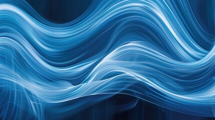 Fototapeta premium Abstract Blue Wave Pattern