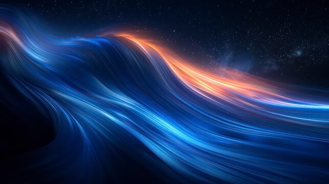 blue lines on a dark background form a sleek, simplistic visual, emphasizing contrast and elegance. Perfect for contemporary design projects