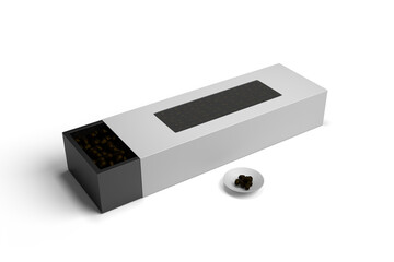 Fototapeta premium 3D rendering Box for the best presentation of your product mockups