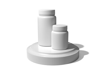 3D rendering bottles  for the best presentation of your product mockups