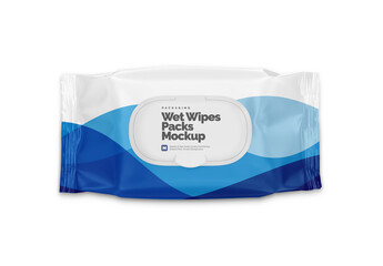 Wet Wipes Pack Mockup 