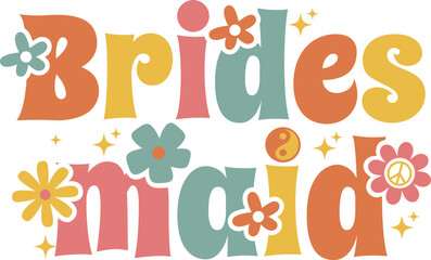 Bridesmaid Hippie Bachelorette Design 