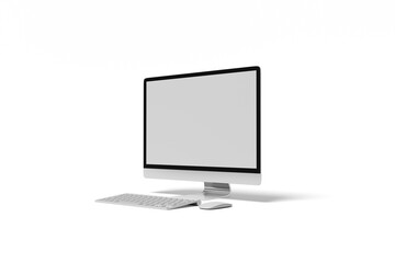 3D rendering Monitor Screen Laptop  for the best presentation of your product mockups