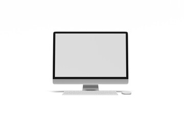 3D rendering Monitor Screen Laptop  for the best presentation of your product mockups