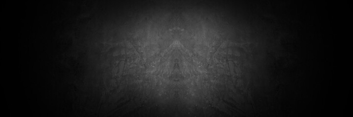 Old wall texture cement dark black gray background abstract grey color design are light with white gradient background.
