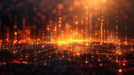 A golden-toned vector background, featuring a minimal and clean design, perfect for financial presentations and professional visuals with a dark and elegant touch.