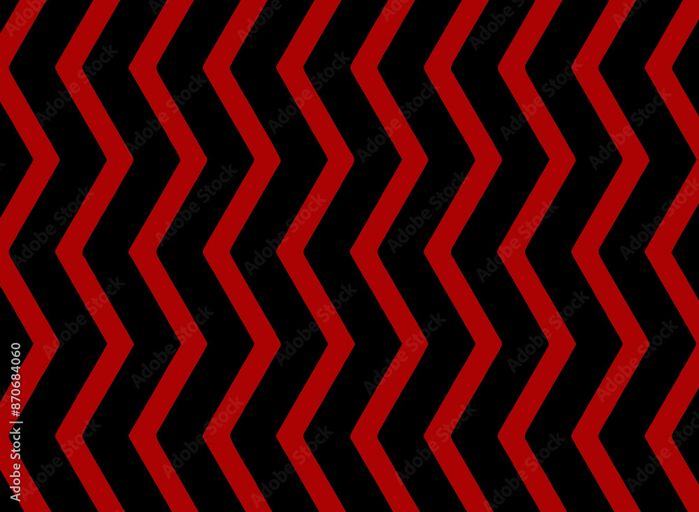Wall mural abstract geometric pattern with lines. black and red pattern