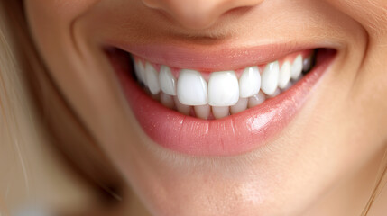 Obraz premium Womans Bright White Smile
