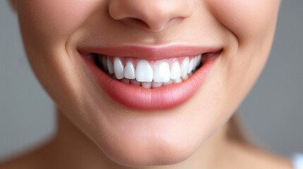 Obraz premium Close-Up of Womans Bright Smile